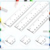 3 Pack 6 Inch 8 Inch 12 Inch Ruler Set