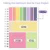 2-in-1 Sticky Notes Set - 220 Sheets Candy Color Sticky