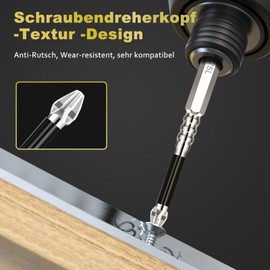 9 Pieces High Magnetic Screwdriver Drill Bit Set, Highly Magnetic Screwdriver Drill Bit Set, Precise Non-Slip Phillips Bits for Electric Drills (25 50 65 70 75 90 100 120 150 mm)