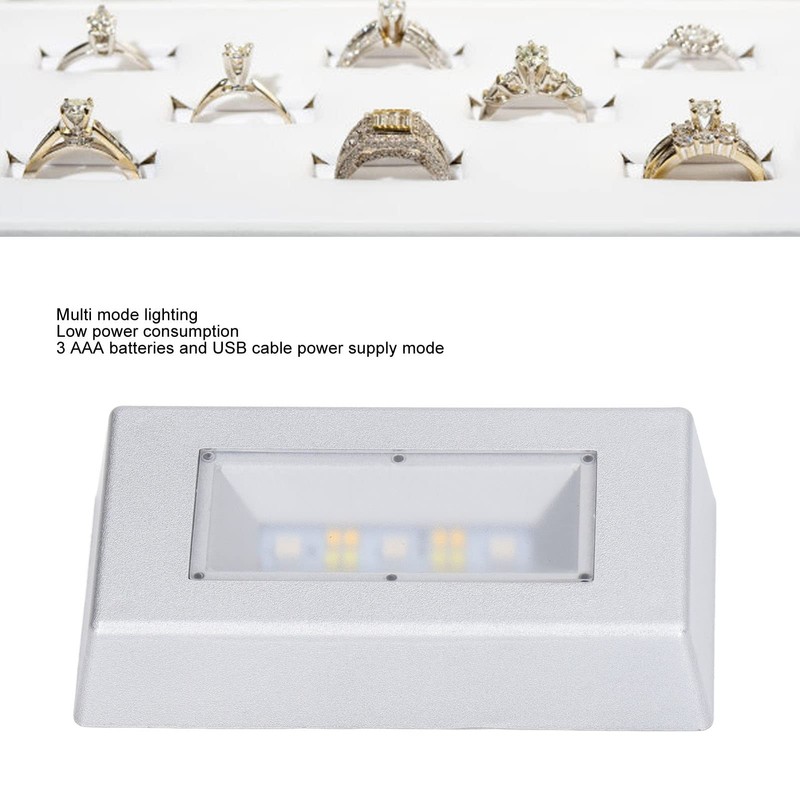 Zerodis LED Display Base,Color Show Stand Lighted Display Plate Rectangle