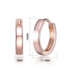 Philip Jones Rose Gold Plated Hoop Earrings