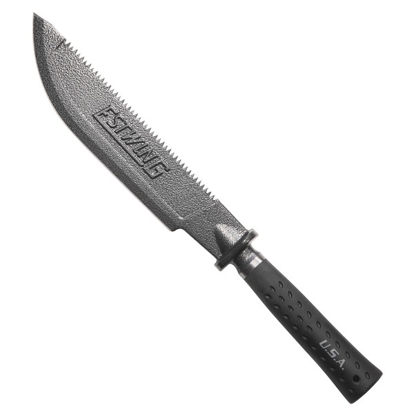 Estwing Machete - 19.25" Saw-Back Blade with Forged Steel Construction & Shock Reduction Grip - EBM
