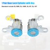 X AUTOHAUX 1 Pair Door Lock Cylinder Set Kit with