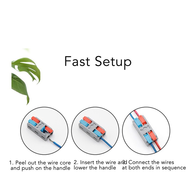 50 Pcs Quick Wire Connector 2 3 Circuit Inline Splices