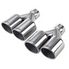 Upower 2.5" to 3.5" Dual Staggered Exhaust Tips 2 1/2