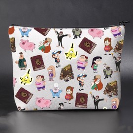 JNIAP Gravity Cartoon Lover Cosmetic Bag Family Vacation Holiday Gift Mystery Shack Gift (GF)