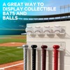 SINNNBLE Acrylic Baseball Bat Holder and Baseball Display Wall Mount
