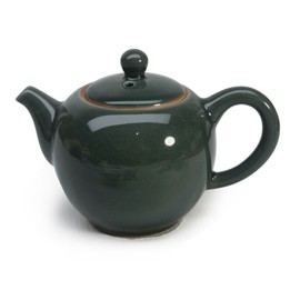 Porcelain Teapot, 9oz Tea Pot Small Teapots Chinese Tradition Ice Crack Glaze Ceramic Tea kettle (Green)