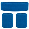 ONUPGO Sweatband Set Sports Headband Wristband Set Sweatbands Terry Cloth