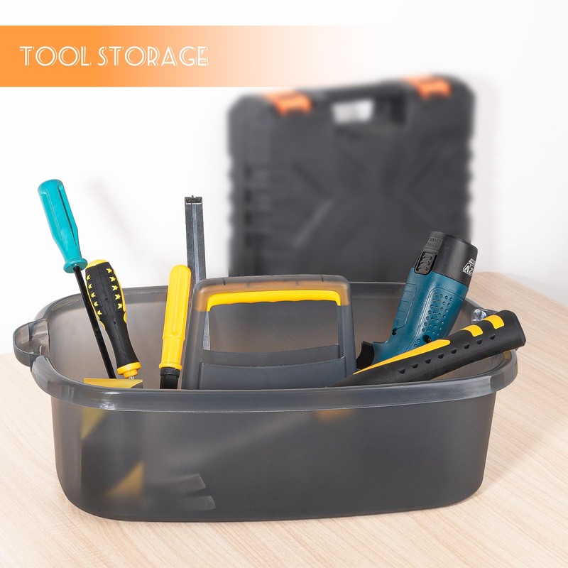 Large Cleaning Supplies Caddy Portable Shower Basket Supply Organizer with