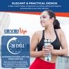 LevelUpWay Hydrogen Water Bottle - Advanced SPE/PEM Technology, Premium Borosilicate