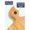 ECOSALL Apple-shaped Solid Wood Cutting Board With Handle For Fruit