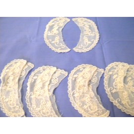 Unbranded 10 pc Small Victorian Style Open Lace Collar Lot Teddy Bear Child Trim Natural