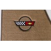 AFM NEW! Tan Carpet MAT SET 1984-1996 Corvette With Embroidered