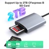 Professional CFexpress Type B and SD Dual-Slot Memory Card Reader
