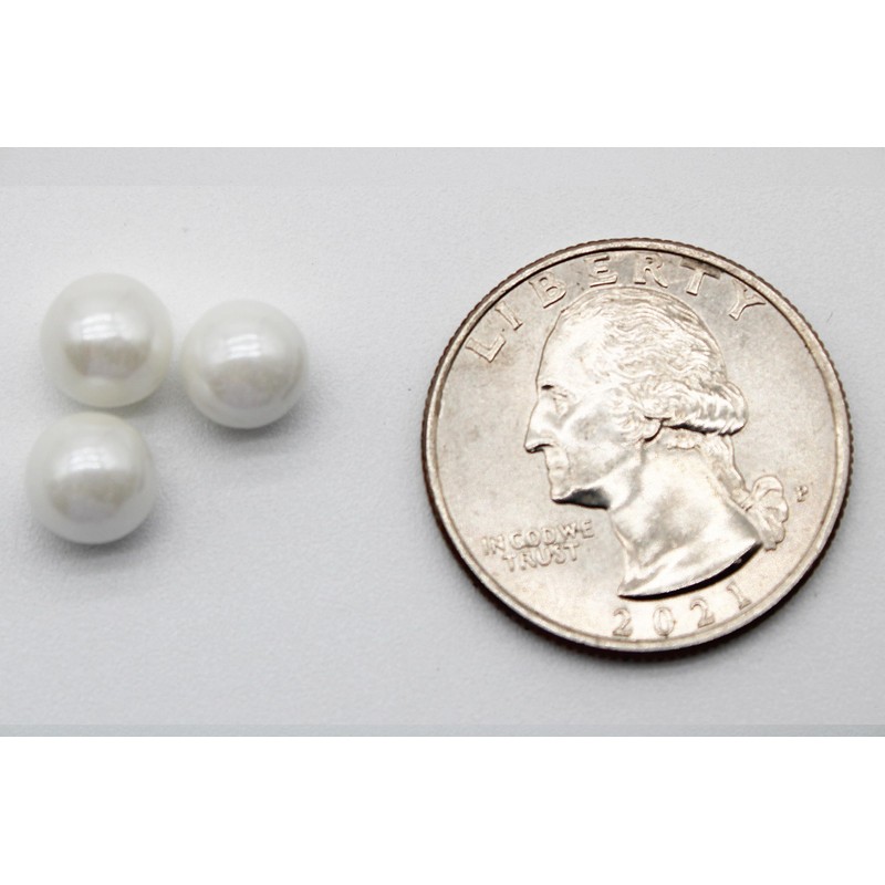 Pearl White Edible Candy Beads 8 Ounce SIZE: 7MM For