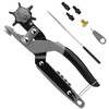 Diyife Pro Magnetic Belt Hole Puncher, [Upgraded] Effortless One-Squeeze Leather