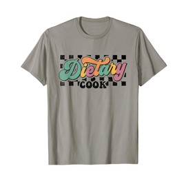 Retro Checkered Dietary Cook Appreciation Service Squad T-Shirt