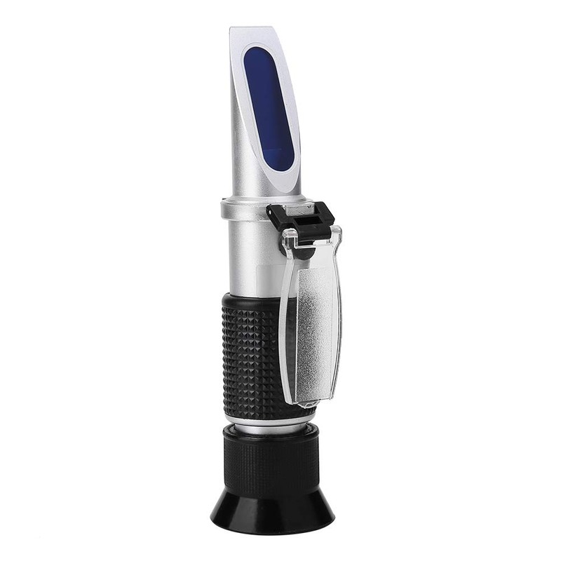 ATC Antifreeze Refractometer, with Manual Calibration Button, Glycol Antifreeze Refractometer,