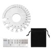 2 Pieces Wire Gauge Measurement Tool, Stainless Steel Thickness Gauges,