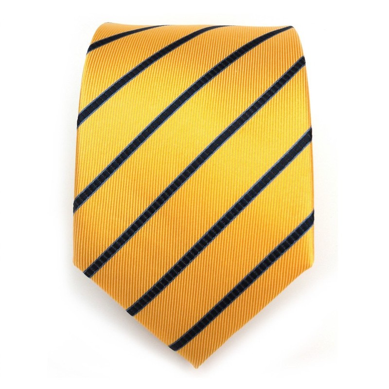 TigerTie Men's StripedNecktie Yellow Yellow