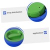 CAXUSD Floating Pool Chemical Dispenser with Temperature Gauge Durable Applicator