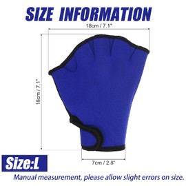 Wzenclave Swimming Gloves for Men Women - Neoprene Webbed Aquatic Gloves, Breathable Lightweight Training Gloves for Swimming, Fitness & Water Sports