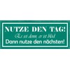 Schatzmix Saying "Use the Day" Metal Sign Wall Decoration 27