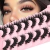 Losha Lashes Volume False Eyelashes Fluffy Cat Eye Lashes 7