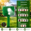 4PACK Solar Animal Repellent Ultrasonic,Sonic Cat Repellent Outdoor Deer&Repellent Devices