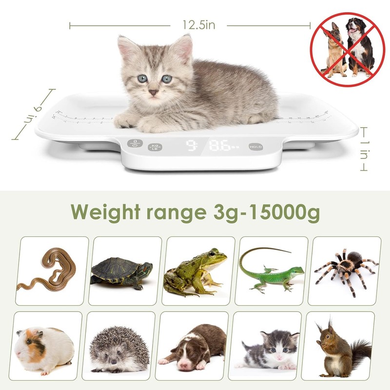 Multifunctional Scales for Newborn Pets, Throwing Scale, Accuracy ± 0.035