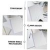 jojofuny 30pcs Plastic Slide Binders for Document Organization Transparent Book