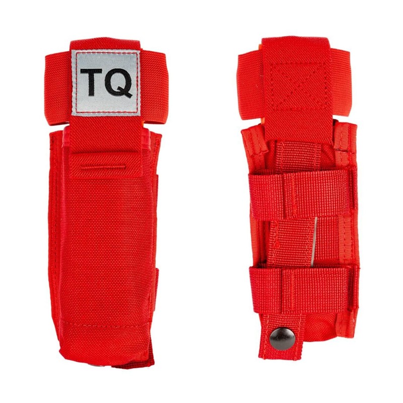 C-A-T Tourniquet & Tactical Soft Pouch Combination (Red Pouch-Black CAT)