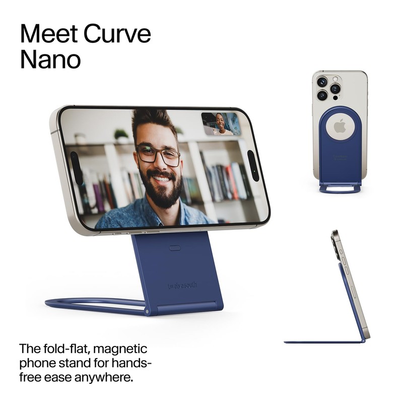 Twelve South Curve Nano MagSafe Stand - Compact Magnetic Phone