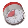 Mechanical Countdown Timer 60 Minute Magnetic Stainless Steel Visual Kitchen