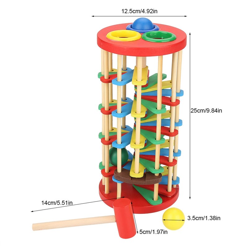 Pound-a-toy, Early Development Hammer Montessori Toys, Preschool Gift for Kids