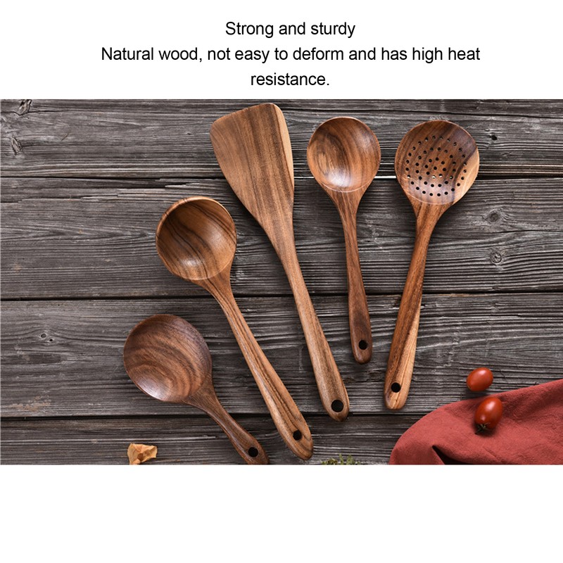 Cooking Spoon Spatula Set Long Handle Kitchen Utensils Cooking Tool