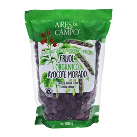 Frijol Orgánico Ayocote Morado 500gr Aires de Campo