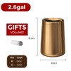 LEASYLIFE 10L/2.6 Gallon Rose Gold Stainless Steel Trash Can,Brush Gold