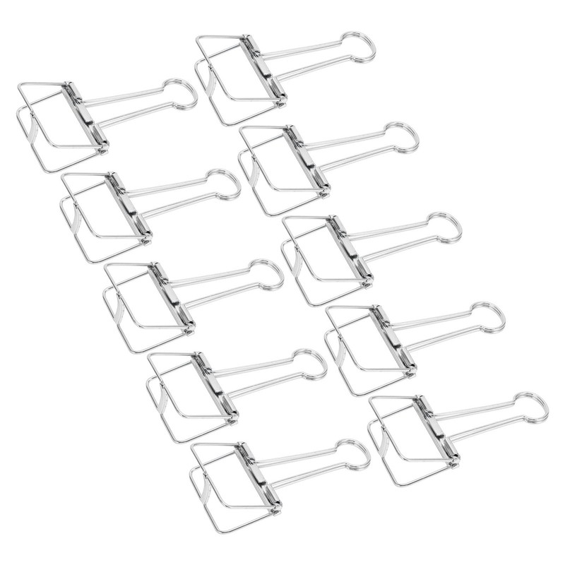 51mm 30pcs Binder Clips Strong Clamping Force Metal Hollow Tail
