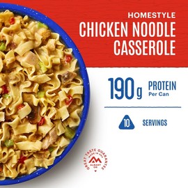 Mountain House Homestyle Chicken Noodle Casserole Freeze-Dried Food for Camping, 10 Servings, 30-Year Shelf-Life