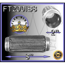 FLEX KING UNIVERSAL FLEX PIPE 2" X 8" NO NECK