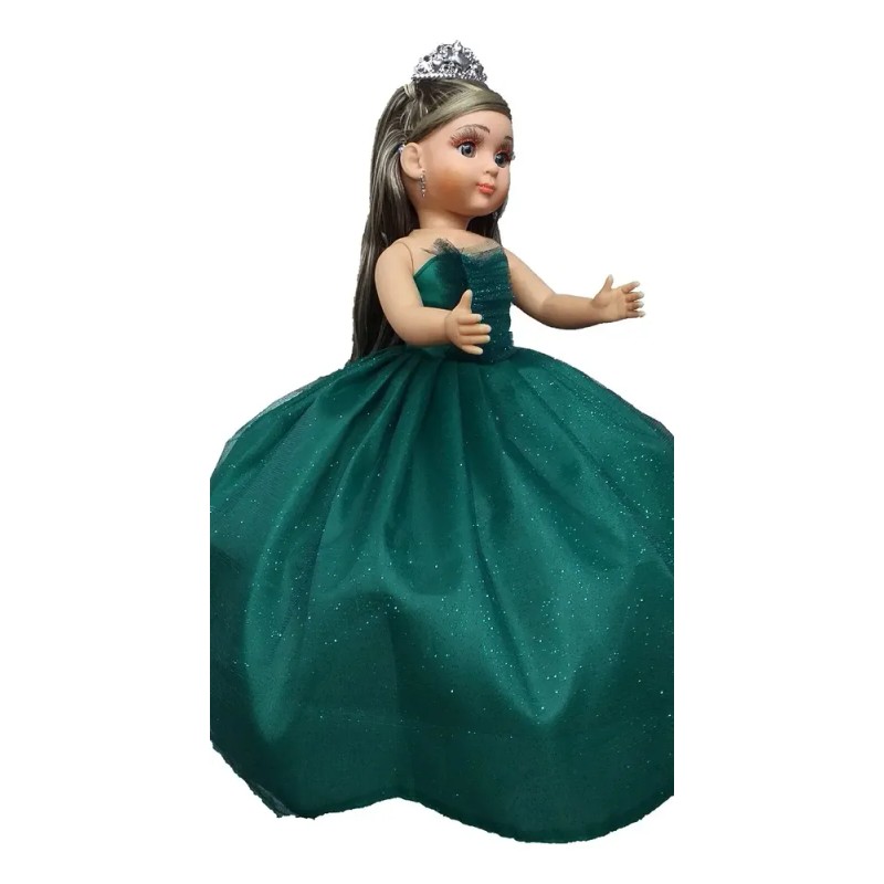 Muñeca Quinceañera Xv 15 Lacio Verde Botella Li