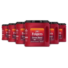 Folgers House Blend Medium Roast Ground Coffee, 25.9 Ounce (Pack of 6)