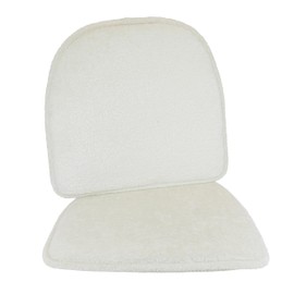 Klear Vu Raindrop The Gripper Non Slip Chair Cushions, Soft & Comfortable Seat Pad, Sitting Pillow for Kitchen, Dining or Office, 2 Count (Pack of 1), Plush Winter White