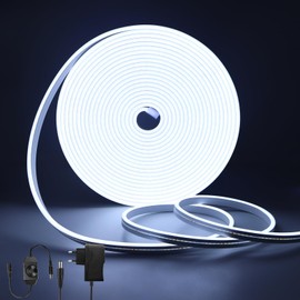 CCILAND CCILAND LED Strip 10M, 24V Neon LED Streifen Dimmbar 6500k, Silikon DIY Flexibel Lichtband Wasserdicht fr Heim Kche Innen Au?en Dekor (Wei?)