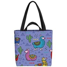 VOID Alpaca and Cacti Bag, 33 x 33 x 14 cm, 15 L Shopping Bag, Shopper Bag, multicoloured, Casual