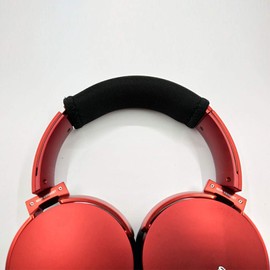 Replacement Headphone Headband Cover Flexible Cloth Zipper Cushion Top Pad Protector Repair Parts Compatible for Sony MDR-XB950BT XB950N1 MDR-XB950B1 MDR-XB950AP MDR-XB950/H Wireless Headsets (Black)