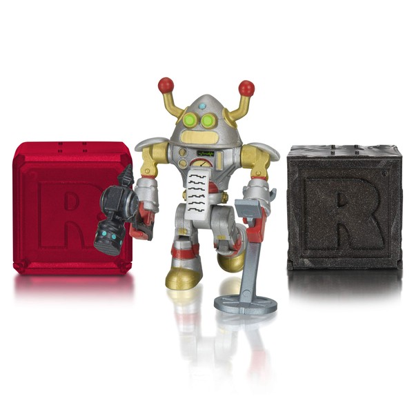 Roblox Action Collection - Brainbot 3000 Figure Pack + Two Mystery Figure Bundle [Includes 3 Exclusive Virtual Items]