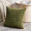 Fancy Homi 4 Packs Boho Moss Green Decorative Throw Pillow